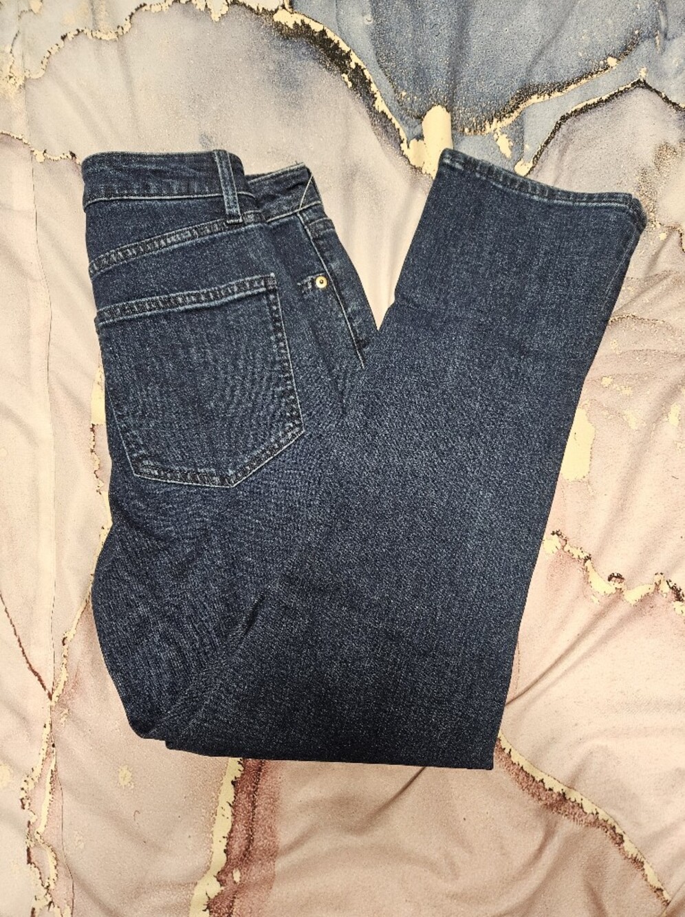GAP Women’s Dark Indigo Straight-Leg Jeans